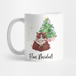 Fleas Navidad! (Feliz Navidad) Merry Christmas Festive Cat Mug